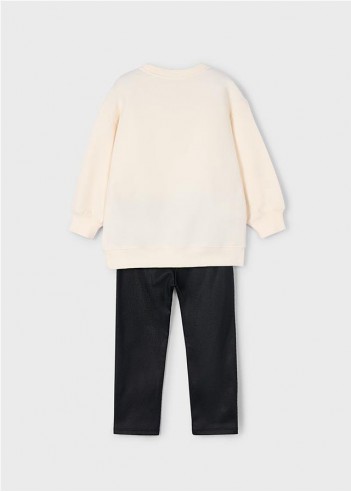 CONJUNTO LEGGING Y SUDADERA OSITO NIÑA