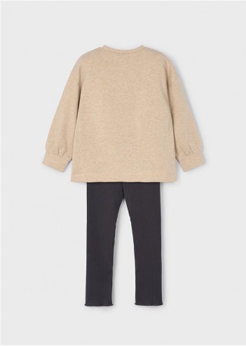CONJUNTO LEGGING CANALÉ Y SUDADERA NIÑA
