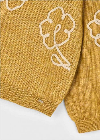 JERSEY FLORES APLIQUE NIÑA