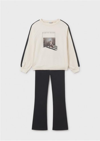 CONUNTO LEGGING ACAMPANADO Y SUDADERA...