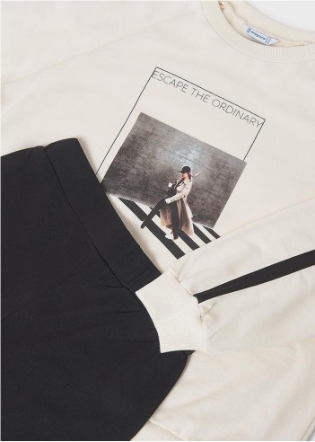 CONUNTO LEGGING ACAMPANADO Y SUDADERA...