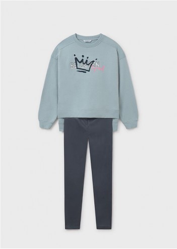 CONUNTO LEGGING Y SUDADERA RELIEVE CHICA