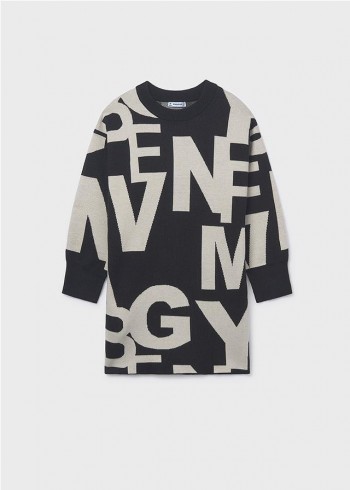 VESTIDO JACQUARD LETRAS CHICA