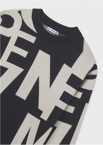 VESTIDO JACQUARD LETRAS CHICA