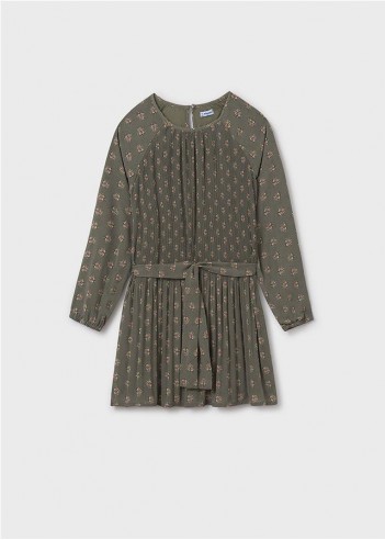 VESTIDO PLISADO ESTAMPADO