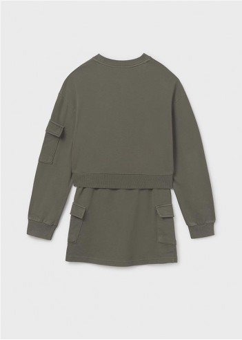 CONJUNTO FALDA CARGO Y SUDADERA CHICA