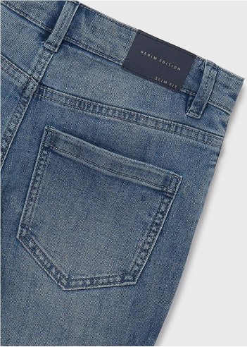 PANTALÓN VAQUERO BÁSICO ENTALLADO UNISEX