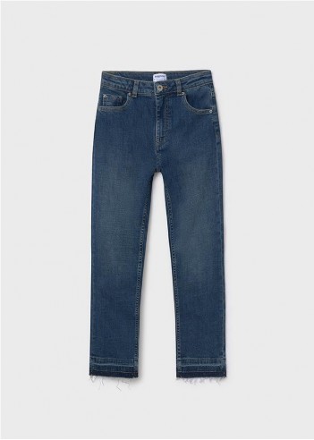 PANTALÓN VAQUERO ACAMPANADO BÁSICO CHICA