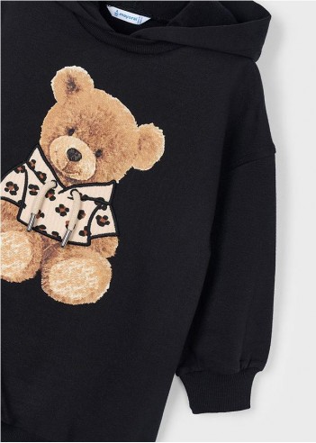 VESTIDO FELPA CAPUCHA NIÑA