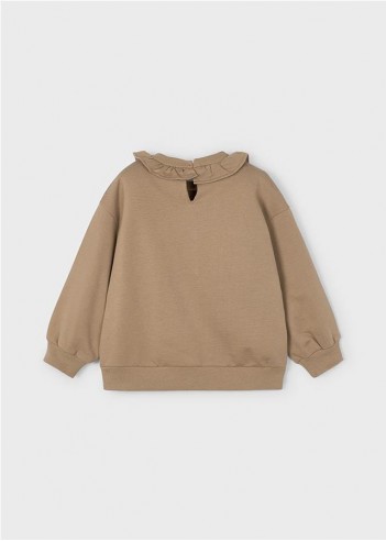 SUDADERA CUELLO VOLANTE NIÑA