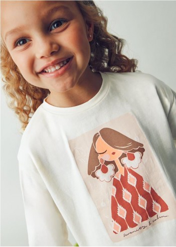 CAMISETA CON COLETERO NIÑA