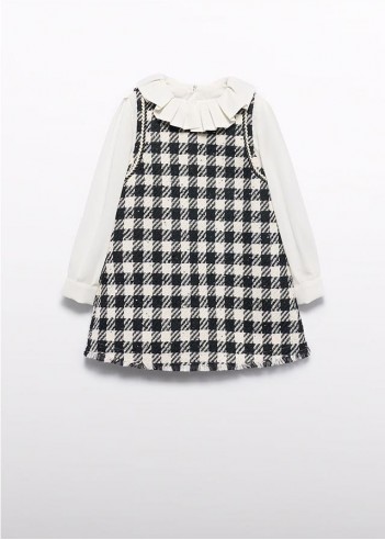 VESTIDO PICHI CUELLO VOLANTE NIÑA VESTIDO PICHI CUELLO VOLANTE NIÑA