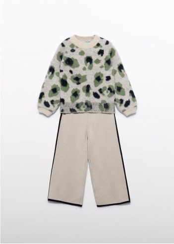 CONJUNTO PANTALÓN LEOPARDO PELO NIÑA CONJUNTO PANTALÓN LEOPARDO PELO NIÑA