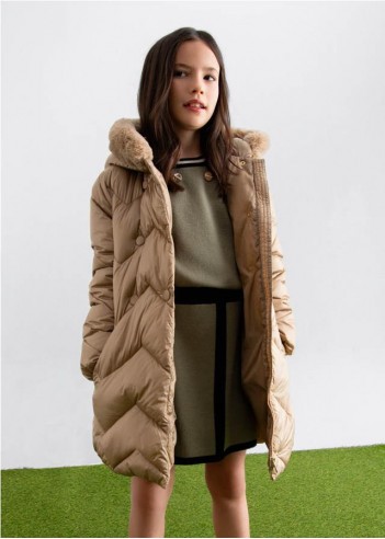 CHAQUETÓN LARGO ACOLCHADO NIÑA CHAQUETÓN LARGO ACOLCHADO NIÑA