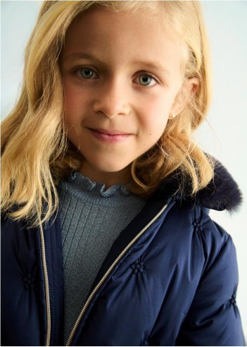 CHAQUETÓN BORDADO ACOLCHADO NIÑA CHAQUETÓN BORDADO ACOLCHADO NIÑA