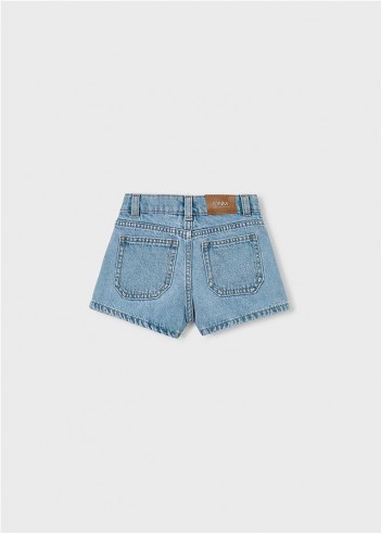 PANTALÓN CORTO VAQUERO BÁSICO NIÑA